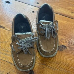 Sperry Kids Brown Top-Sider Boat Loafer Shoes Size 10 M